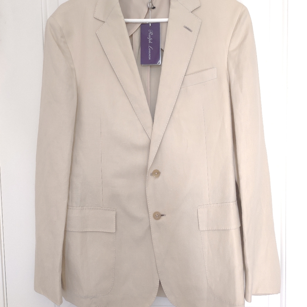 Ralph Lauren Purple lable linen/silk blazer - Picture 2 of 14